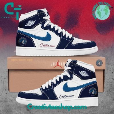 Minnesota Timberwolves NBA Playoffs Air Jordan 1 Sneaker - soulcals.com