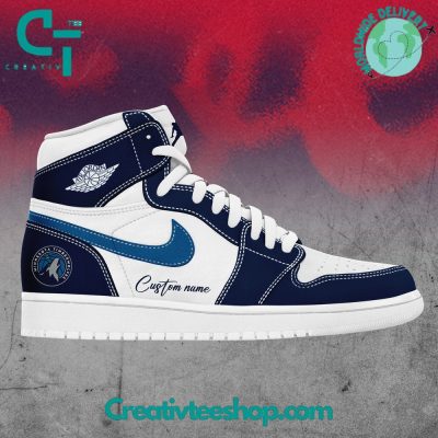 Minnesota Timberwolves NBA Playoffs Air Jordan 1 Sneaker - soulcals.com