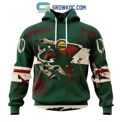 Minnesota Wild NHL Special Design Jersey With Your Ribs For Halloween Hoodie T Shirt