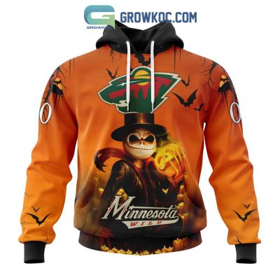 Minnesota Wild NHL Special Jack Skellington Halloween Concepts Hoodie T Shirt