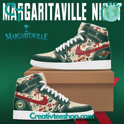 Minnesota Wild x Margaritaville Night Special Edition Air Jordan 1 Sneaker - soulcals.com