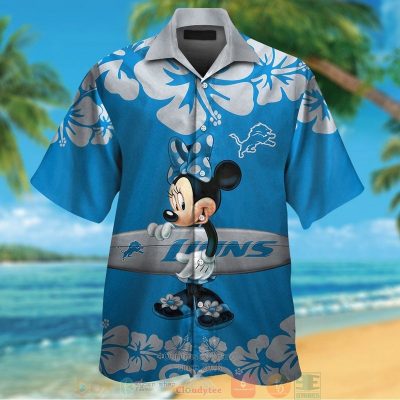 Minnie Mouse Detroit Lions Hawaiian Shirt And Shorts - Hot Sale 2025