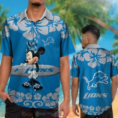 Minnie Mouse Detroit Lions Hawaiian Shirt And Shorts - Hot Sale 2025