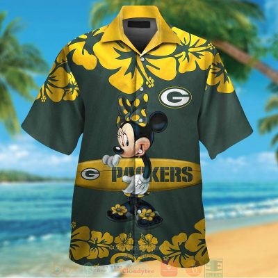 Minnie Mouse Green Bay Packers Hawaiian Shirt And Shorts - Hot Sale 2025