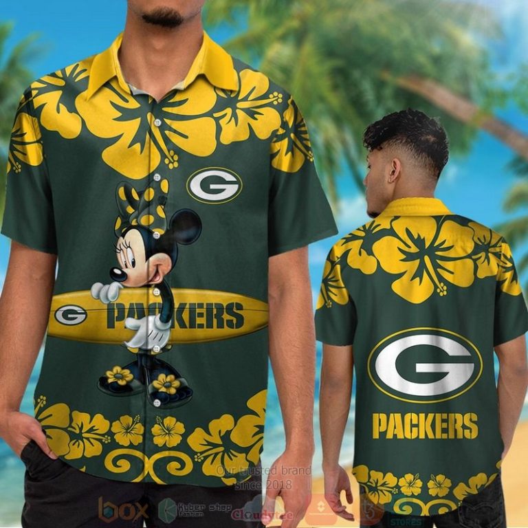 Minnie Mouse Green Bay Packers Hawaiian Shirt And Shorts - Hot Sale 2025
