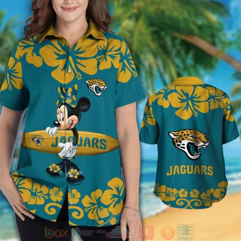 Minnie Mouse Jacksonville Jaguars Hawaiian Shirt And Shorts - Hot Sale 2025