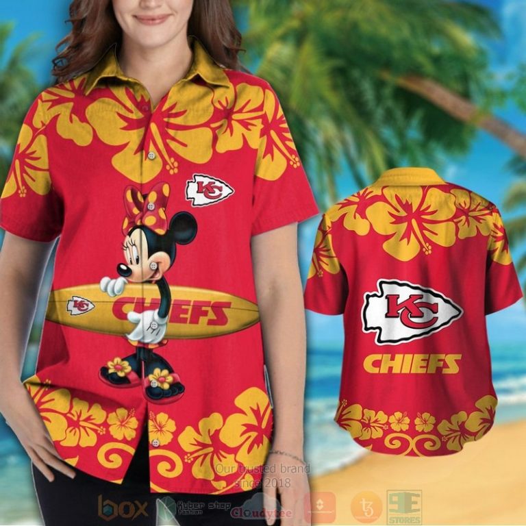 Minnie Mouse Kansas City Chiefs Hawaiian Shirt And Shorts - Hot Sale 2025