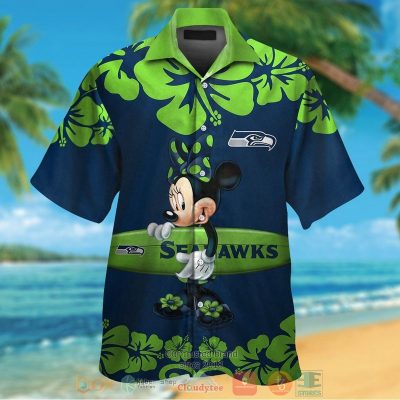 Minnie Mouse Seattle Seahawks Hawaiian Shirt And Shorts - Hot Sale 2025
