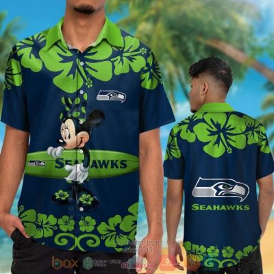 Minnie Mouse Seattle Seahawks Hawaiian Shirt And Shorts - Hot Sale 2025