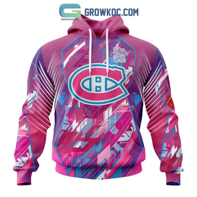Montreal Canadiens NHL Special Design I Pink I Can! Fearless Again Breast Cancer Hoodie T Shirt