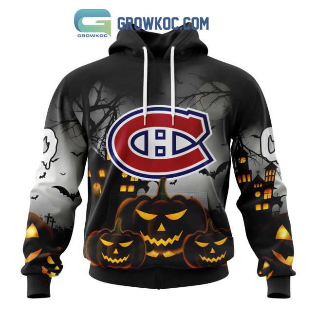 Montreal Canadiens NHL Special Pumpkin Halloween Night Hoodie T Shirt