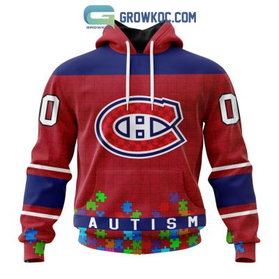 Montreal Canadiens NHL Special Unisex Kits Hockey Fights Against Autism Hoodie T Shirt