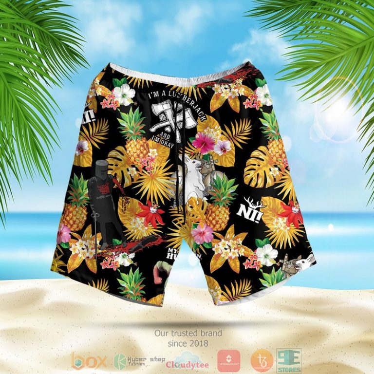 Monty Python Pineapple Black Yellow Hawaiian Shirt, Shorts - Hot Sale 2025 Monty Python Pineapple Black Yellow Hawaiian Shirt, Shorts - Hot Sale 2025