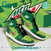 Mountain Dew Air Jordan 1 Sneakers - soulcals.com