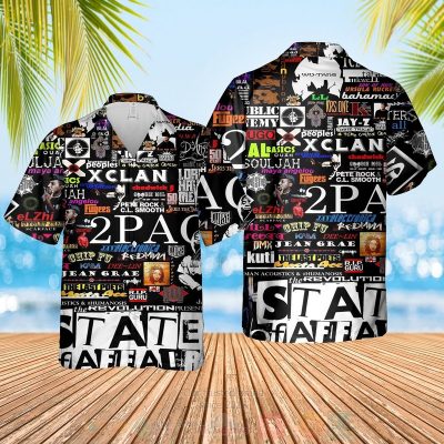 Music Rock Bands Pattern Hawaiian Shirt, Short - Hot Sale 2025