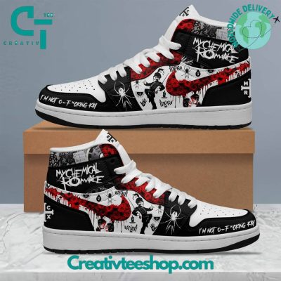 My Chemical Romance Limited Edition Air Jordan 1 Shoes - Creativteeshop