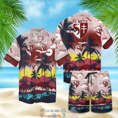 Metz Fc Palm Tree Hawaiian Shirt Beach Shorts - Hot Sale 2025