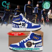 NBA Denver Nuggets Finals Champions 1967 Pesonalized Blue Air Jordan 1 Sneakers - soulcals.com