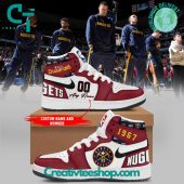 NBA Denver Nuggets Finals Champions 1967 Pesonalized Red Air Jordan 1 Sneakers - soulcals.com