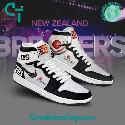 NBL New Zealand Breakers Personalized Air Jordan 1 Sneaker - soulcals.com