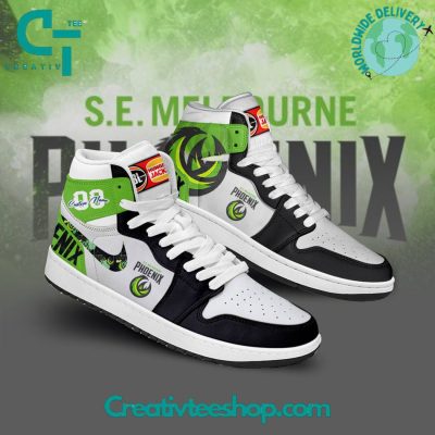 NBL South East Melbourne Phoenix Personalized Air Jordan 1 Sneaker - soulcals.com