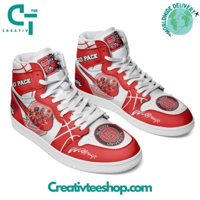 NC State Wolfpack Basketball Go Pack Air Jordan 1 Sneaker - soulcals.com