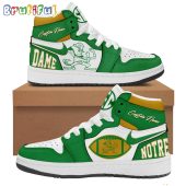 NCAA Notre Dame Fighting Irish Football Air Jordan 1 Hightop Shoes
