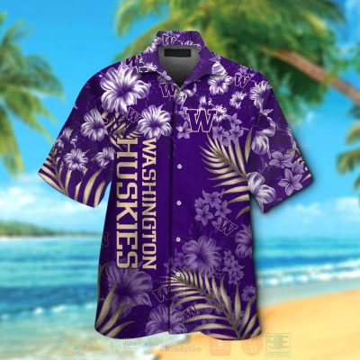 Ncaa Washington Huskies Hawaiian Shirt, Short - Hot Sale 2025