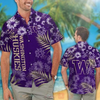 Ncaa Washington Huskies Hawaiian Shirt, Short - Hot Sale 2025