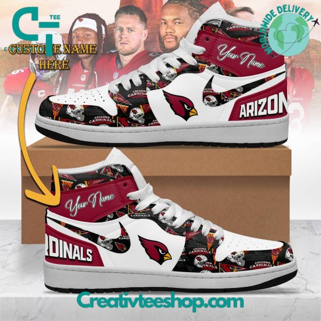 NFL Arizona Cardinals Custom Name Air Jordan 1 Sneaker - soulcals.com