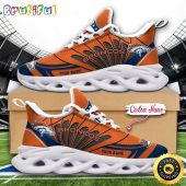 NFL Denver Broncos Max Soul Shoes Custom Name Football Shoes Sports