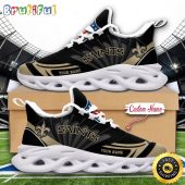 NFL New Orleans Saints Max Soul Shoes Custom Name Football Shoes Sports