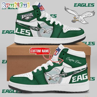 NFL Philadelphia Eagles  FLy Eagles FLy Air Jordan 1 Hightop Shoes