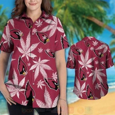 Nfl Arizona Cardinals Cannabis Leaves Hawaiian Shirt, Short - Hot Sale 2025