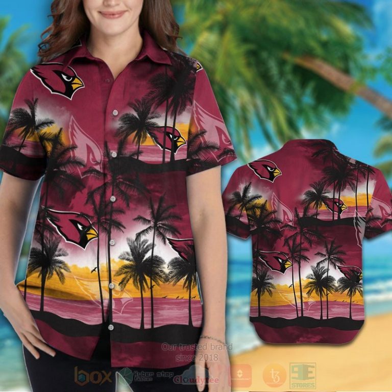 Nfl Arizona Cardinals Coconut Tree And The Sea Hawaiian Shirt, Short - Hot Sale 2025