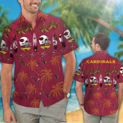 Nfl Arizona Cardinals Coconut Tree Hawaiian Shirt, Short - Hot Sale 2025