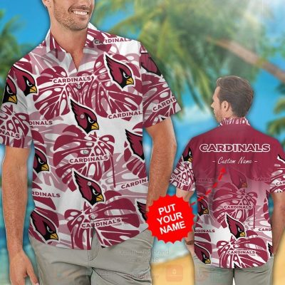 Nfl Arizona Cardinals Custom Name Hawaiian Shirt, Short - Hot Sale 2025