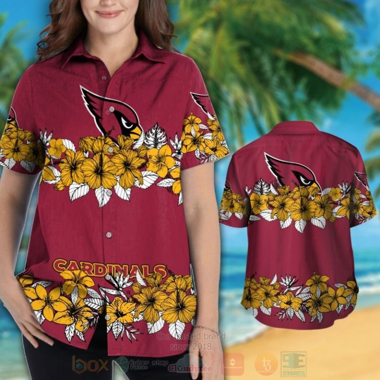 Nfl Arizona Cardinals Hibiscus Flowers Hawaiian Shirt, Short - Hot Sale 2025