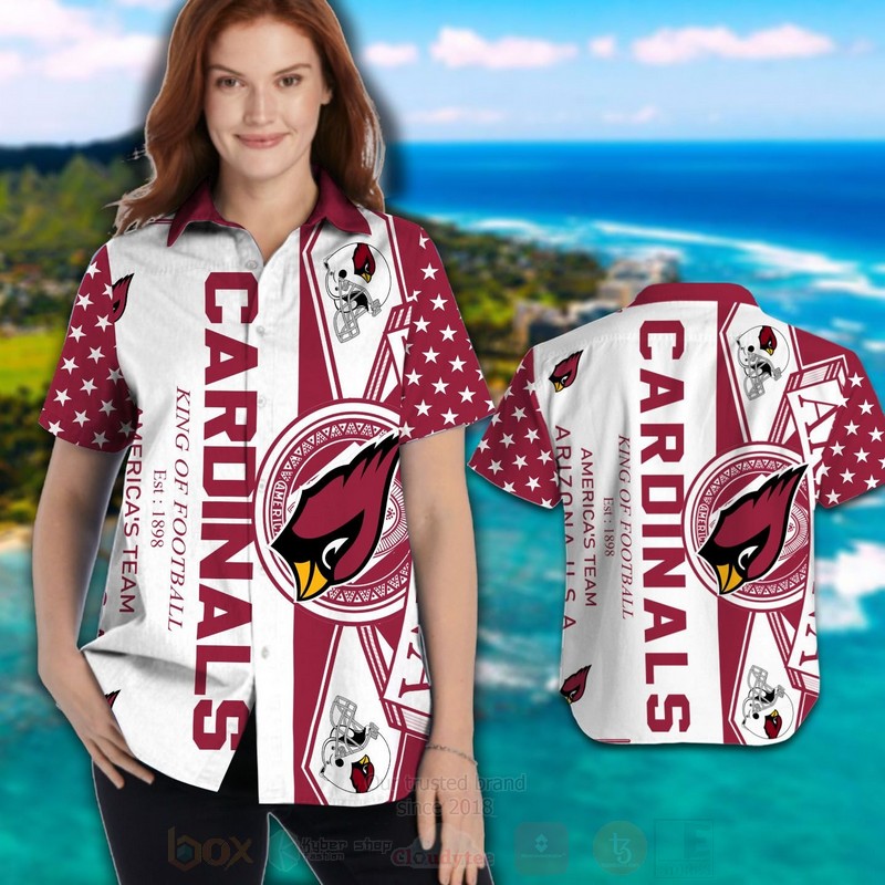 Nfl Arizona Cardinals King Of Football Est 1898 Americas Team Hawaiian Shirt, Short - Hot Sale 2025