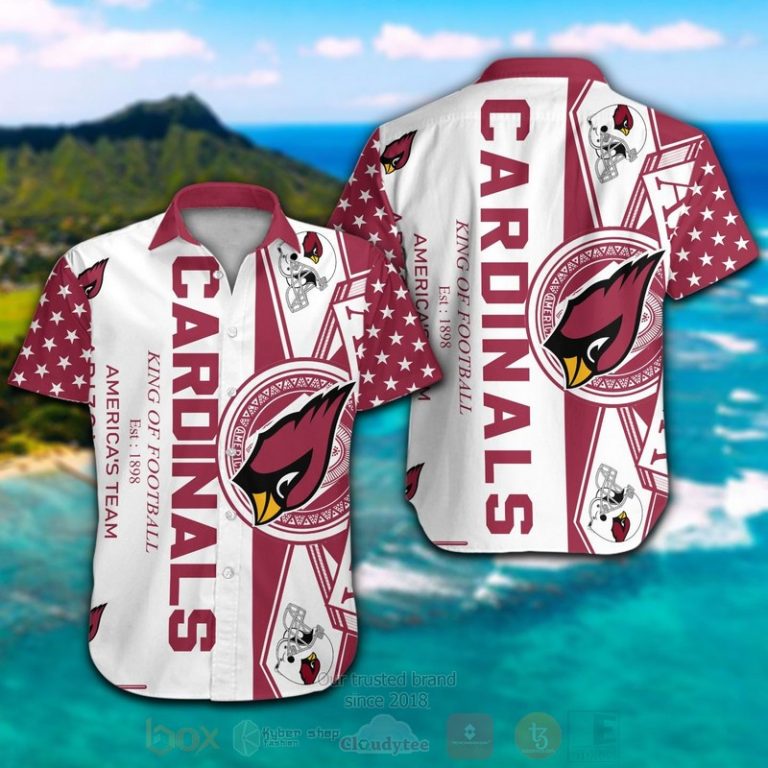 Nfl Arizona Cardinals King Of Football Est 1898 Americas Team Hawaiian Shirt, Short - Hot Sale 2025