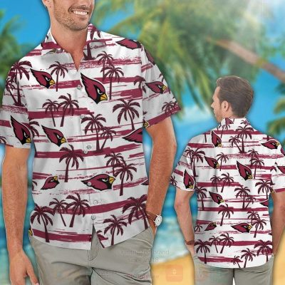Nfl Arizona Cardinals Red-White Hawaiian Shirt, Short - Hot Sale 2025
