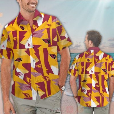 Nfl Arizona Cardinals Red-Yellow Hawaiian Shirt, Short - Hot Sale 2025