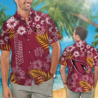 Nfl Arizona Cardinals Red Hibiscus Flower Hawaiian Shirt, Short - Hot Sale 2025