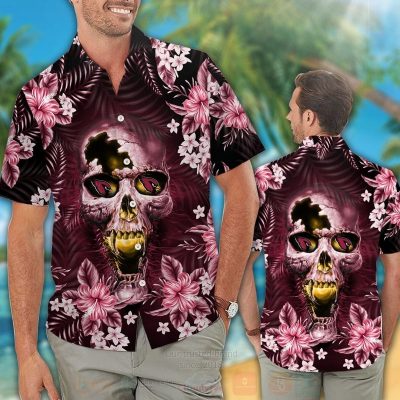 Nfl Arizona Cardinals Skull Hawaiian Shirt, Short - Hot Sale 2025