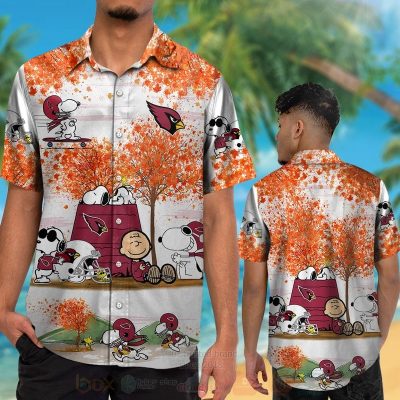 Nfl Arizona Cardinals Snoopy Autumn Hawaiian Shirt, Short - Hot Sale 2025