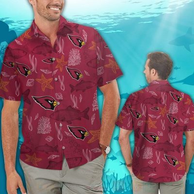 Nfl Arizona Cardinals Starfish Hawaiian Shirt, Short - Hot Sale 2025