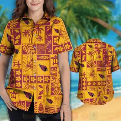 Nfl Arizona Cardinals Turtle And Hibiscus Flower Hawaiian Shirt, Short - Hot Sale 2025