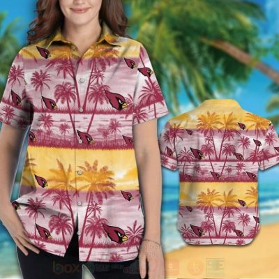 Nfl Arizona Cardinals Yellow-Red Hawaiian Shirt, Short - Hot Sale 2025