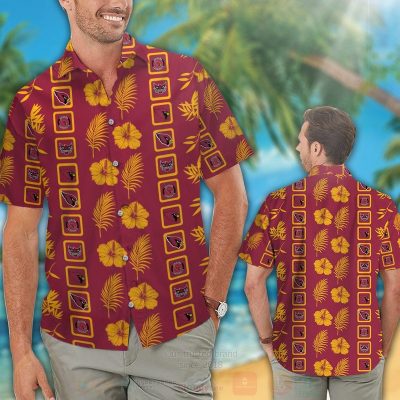 Nfl Arizona Cardinals Yellow Hibiscus Flower Hawaiian Shirt, Short - Hot Sale 2025