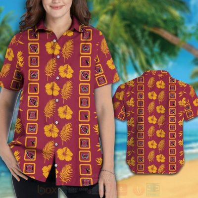 Nfl Arizona Cardinals Yellow Hibiscus Flower Hawaiian Shirt, Short - Hot Sale 2025